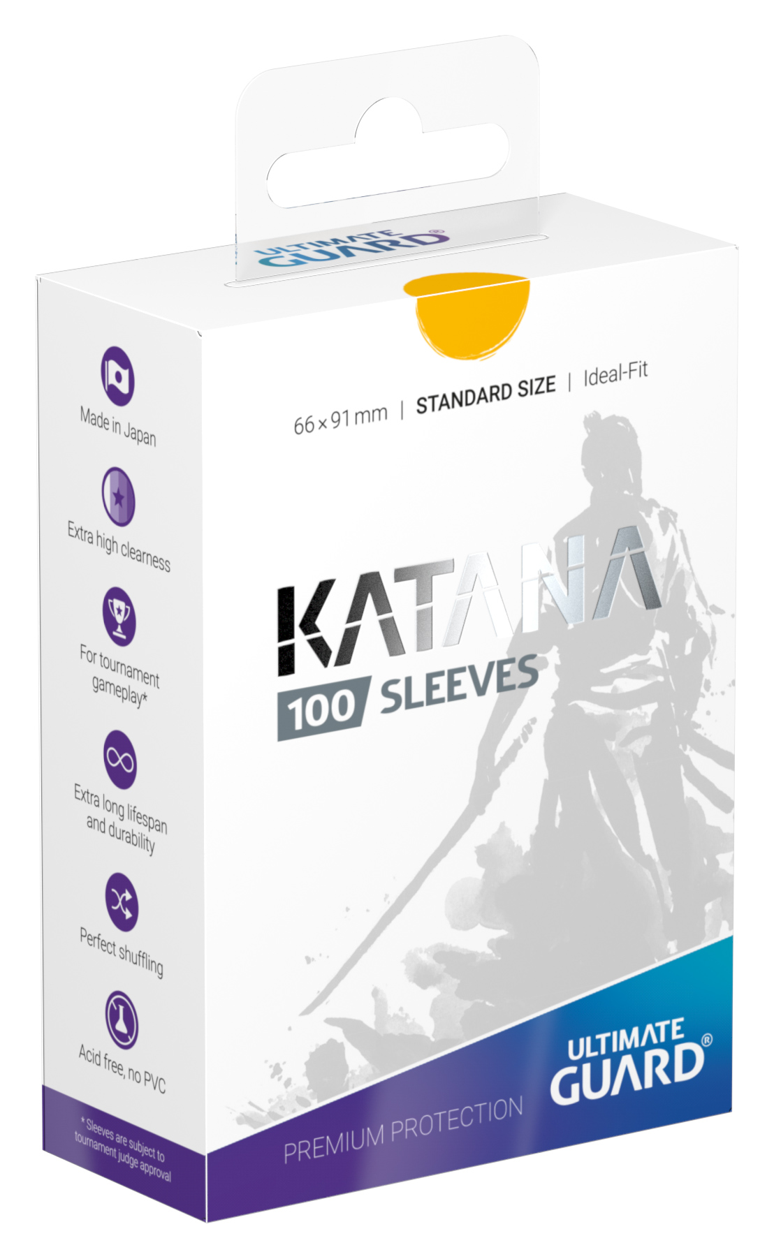 Ultimate Guard – Katana 100 Sleeves Yellow