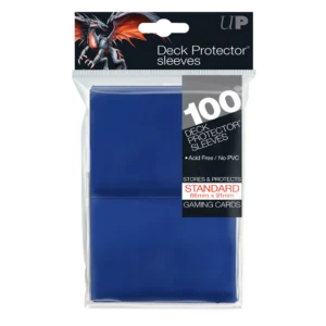 Ultra PRO PRO‑Gloss Standard Deck Protector Sleeves blauw – glanzende voorkant en matte achterkant voor standaardformaat kaarten”