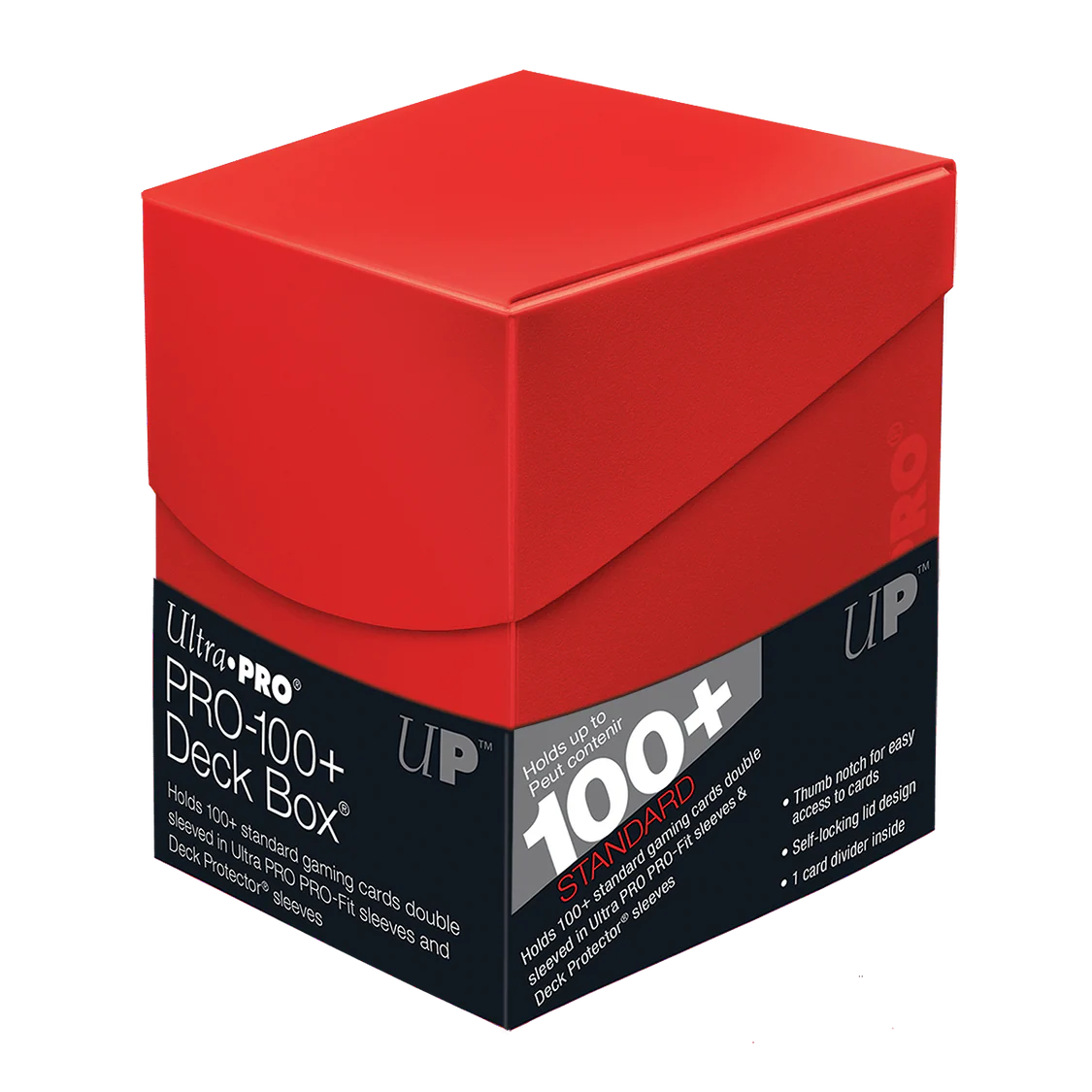 Ultra PRO Eclipse PRO 100+ Deck Box in Rood– stevige deckbox voor 110 gesleevede kaarten