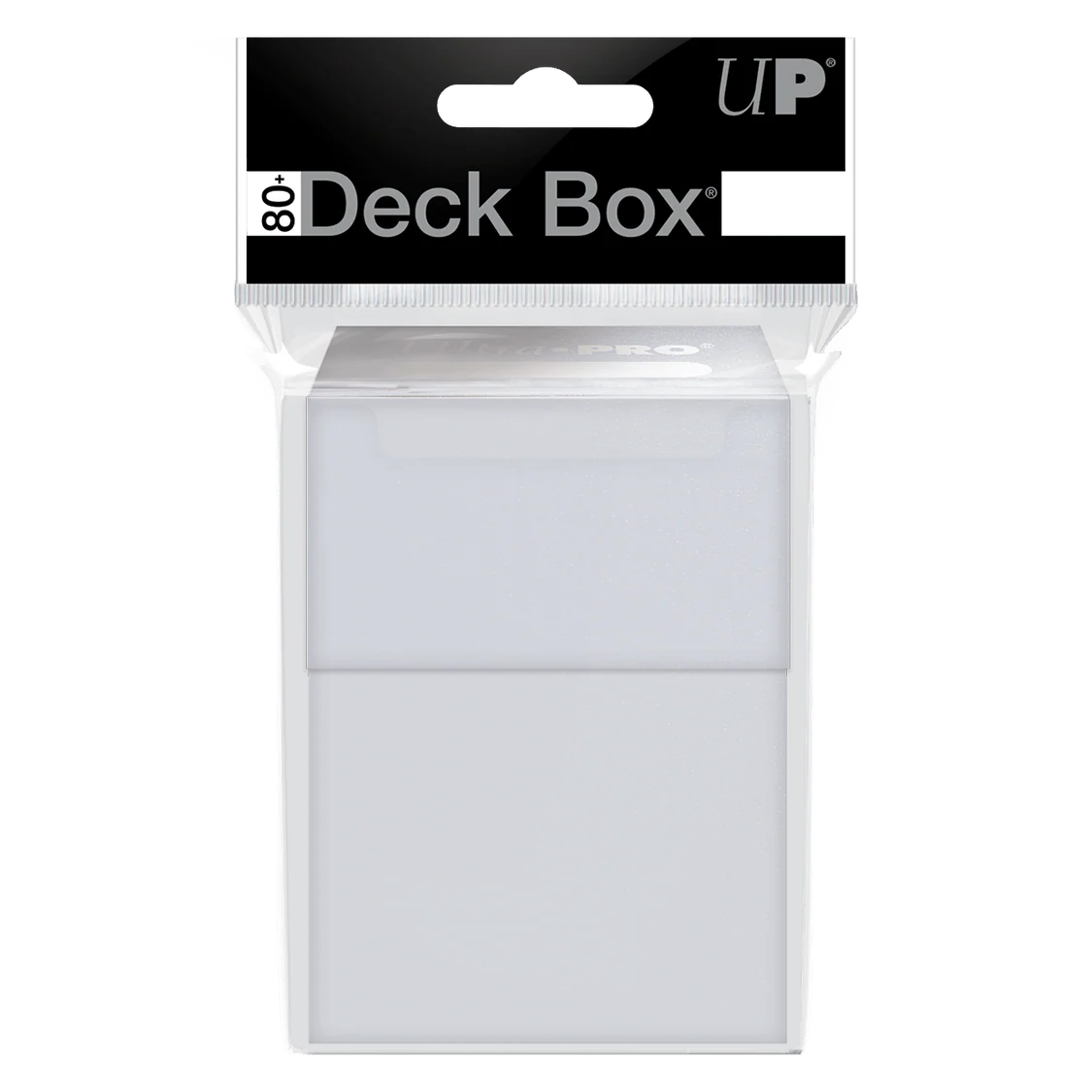 Ultra PRO Solid Color Deck Box – stevige deckbox Transparant voor 80 gesleevede kaarten