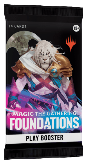 Magic the Gathering Foundations Play Booster Pack – instapvriendelijke MTG booster met klassiek fantasy‑thema