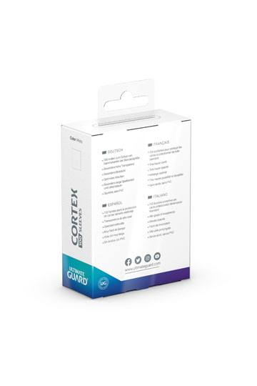 Ultimate Guard Cortex witte kaart sleeves – standaard formaat, 100 stuks, heldere voorkant voor optimale zichtbaarheid.