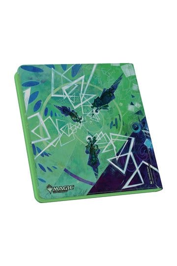 Close‑up van de Xenoskin‑textuur met Quandrix‑thema