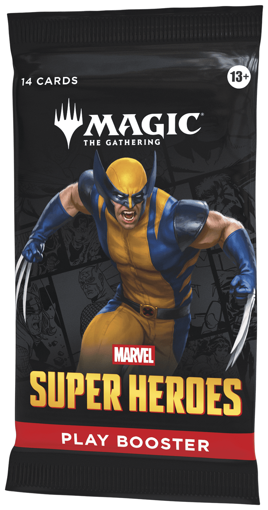Magic: The Gathering Marvel Heroes Play Booster Pack met superheld‑artwork