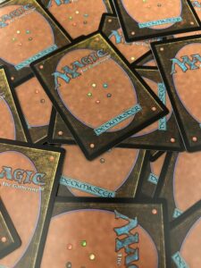 Losse Magic: The Gathering-kaarten uit een collectie